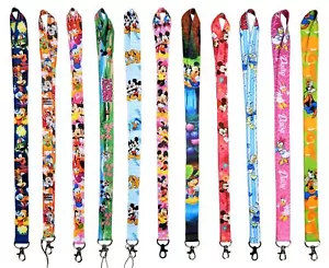Disney Mickey & Friends Themen-Schlüsselband mit Clip - Ausweis-/Abzeichenhalter ~ BRANDNEU - Bild 1 von 13