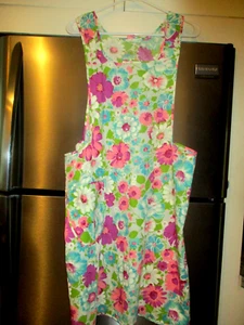 Delantal torso completo estilo años 50 estampado floral vintage - Imagen 1 de 4