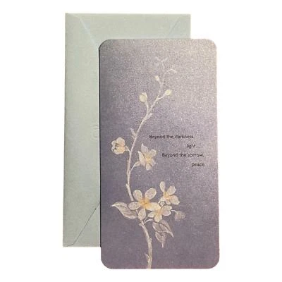 Tarjeta de felicitación de condolencia para seres queridos, familiares y amigos - Más allá de la oscuridad, Foto 1 de 2