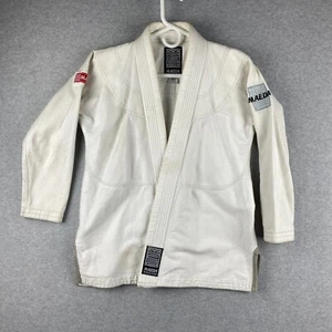 Maeda Kids BJJ Gi Jacket Size M3 White Jiu Jitsu Performance MMA Karate Utility - Picture 1 of 12