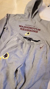 NIKE WASHINGTON REDSKINS SWEATSUIT HOODIE + PANTS NFL TEAM ISSUED (MEN SIZE XL) - Picture 1 of 13
