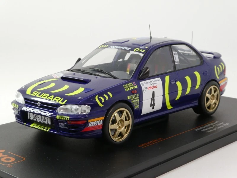 IXO Subaru Impreza 555 #4 McRae  Rally Tour de Corse 1995 1/24 24RAL028B.22 - Immagine 1 di 3