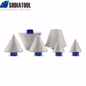 Diamond Cone Bit Milling Chamfer for 20/25/35/45/50/75mm for Ceramic Tile Marble - Picture 1 of 14