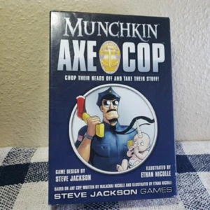Munchkin 2011 Axe Cop Card Game Chop Their Heads Off And Take Their Stuff Nice - Picture 1 of 16