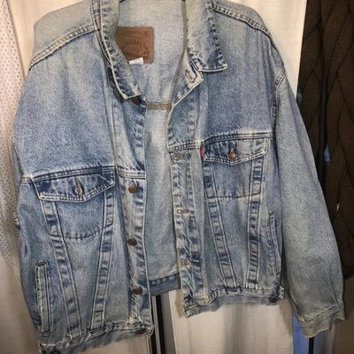 Chaqueta Denim Diesel Vintage Hecha en Italia Serie Estrella Línea Básica Soporte Cuero XXL Foto 1 de 4