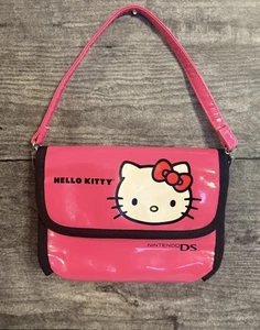 NINTENDO DS PINK HELLO KITTY CARRYING CASE PINK CLUTCH WRISTLET STRAP BAG SANRIO - Picture 1 of 7