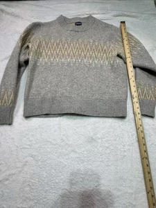 Women's L Patagonia Recycled Wool Blend Crewneck Sweater EUC 51025 - Picture 1 of 12