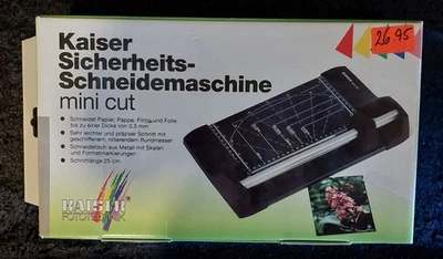 KAISER - Sicherheits-Schneidemaschine mini cut - Papierschneider - NEU + OVP - Bild 1 von 2