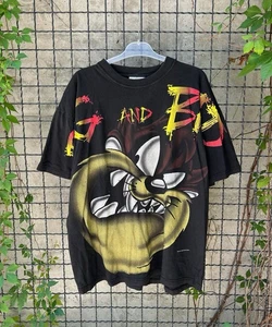 Camiseta vintage 1996 Looney Tunes Taz estampado por todas partes talla XL - Imagen 1 de 15