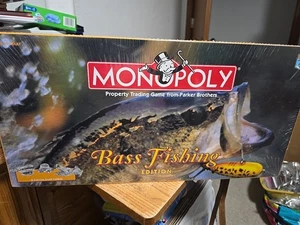 Monopoly Bass Fishing Edition Parker Bros Board Game 1998 NEW SEALED - Picture 1 of 2