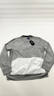 Sudadera de golf RLX Ralph Lauren Pullover para hombre gris medio absorbente de brezo camuflaje Foto 1 de 4