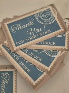 50x Thank You For Your Order Purchase Cards Small Business Supply’s Cards - Picture 1 of 1