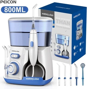 800ML Waterpulse Water Flosser Oral Irrigator Electric Teeth Cleaner w/ 5 Tips - Picture 1 of 9