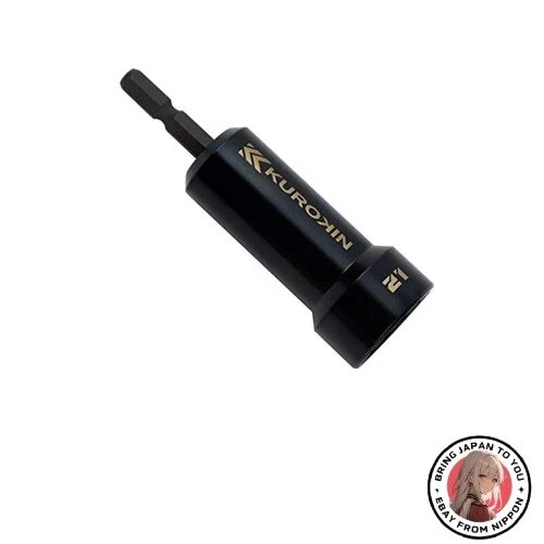 Nuova presa semi-lunga Fujiya resistente e leggera 12 punti 21 mm nero oro - Immagine 1 di 1