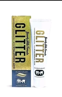 BEVERLY HILLS FORMULA Beverly Hills Whitening Toothpaste With Hyaluronic Acid 100ml 23k gold & black