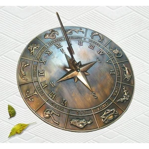Garden Sundials, Brass Constellations Sundial, Decorative Size 12" - Picture 1 of 5