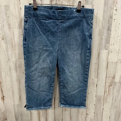 NYDJ Not Your Daughters Jeans Spanspring Pull On Capri Jeans Lunar Slimming 6/M - Image 1 of 4