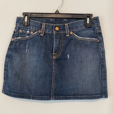 Lucky Brand Denim skirt 5 Pocket Mini Skirt size 0 Y2K - Image 1 of 4