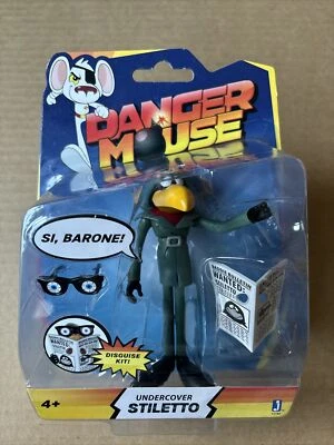 80’s RETRO Danger Mouse SI  Barone Undercover Duck Stiletto Figure New - Image 1 of 4