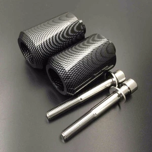 For Yamaha FZ6 FZ6N FZ6S 2004-2012 Frame Slider Crash Falling Protector Carbon - Picture 1 of 5