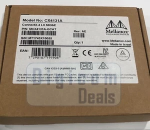 NEW!! MCX4131A-GCAT MELLANOX CONNECTX-4 50GB SINGLE PORT NETWORK ADAPTER CX4131A - Picture 1 of 1