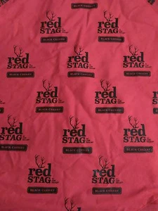 Jim Beam Red Stag Black Cherry Bourbon Bandana Black Red Lot of 8 - Picture 1 of 5