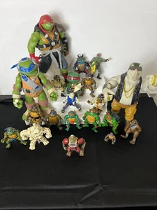 Teenage Mutant Ninja Turtles Variety Some Vintage 80’s 90’s Lot 20 Figures Read - Picture 1 of 23