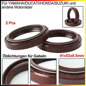 Guarnizioni forcella 41x53x8,5mm per Yamaha/Honda/KAWASAKI/SUZUKI e altre moto - Foto 1 di 14