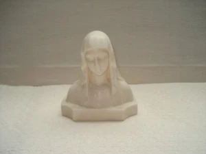 Antique Virgin Mary bust of Our Lady of Lourdes signed ch. Jersey - Picture 1 of 7