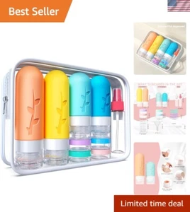 Compact 18 Pack Travel Bottles - TSA Approved Silicone Containers for Toiletries - Picture 1 of 8