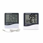 With Clock HTC-2 Thermometer Hygrometer Humidity Meter Temperature Meter