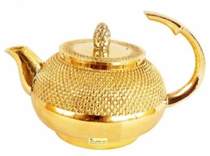 Handmade | Brass Tea Pot Kettle for Home Decor ,4.0"inch - Picture 1 of 3