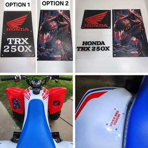 2009 - 2025 Honda TRX 250X Warning Plates Fender Tags Badges Labels Decals - Picture 1 of 17