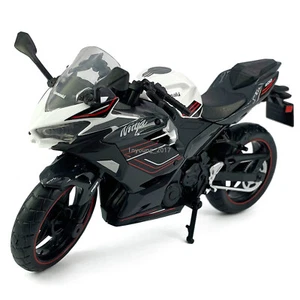 1:12 Kawasaki Ninja 400 2023 Motorcycle Model Diecast Motorbike Toy Gifts Black - Picture 1 of 9
