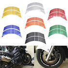 16Pcs 17"&19" Motorcycle Car Wheel Tire Sticker Reflective Rim Strips Tape Decal