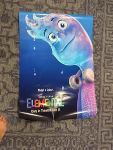 Elemental 2023 Pixar Disney Double Sided OG Movie Poster 27” x 40”  - Picture 1 of 2