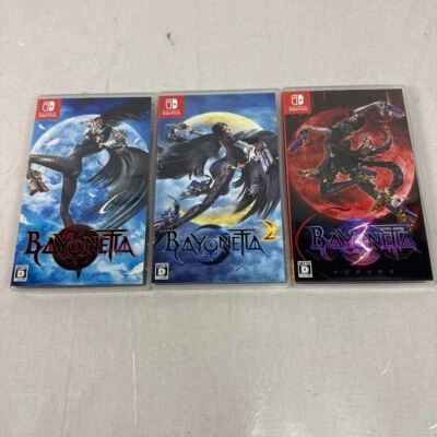 Nintendo Switch Bayonetta 1 & 2 & 3 set  Video games Tested Japanese - Image 1 of 4