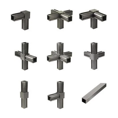 ALBERTS Vierkant Rohrverbinder Steckverbindung alle Formen