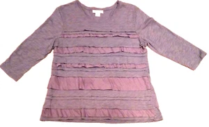 LIZ CLAIBORNE RN 93677 - Top en capas azul pizarra - Talla para mujer: XL - Imagen 1 de 4