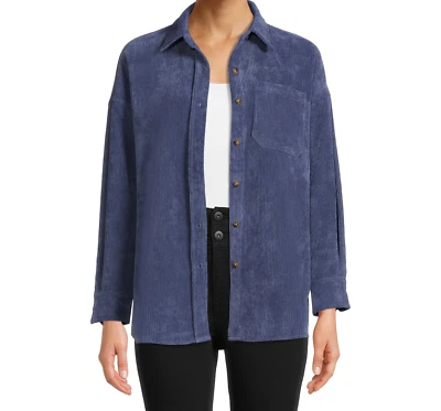 Chaqueta de pana Nine.Eight para mujer azul índigo talla S Foto 1 de 4