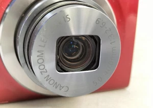 (N COMO NUEVA) Cámara digital compacta Canon Ixy160 Pc2196 ROJA/cargador, batería - Imagen 1 de 9