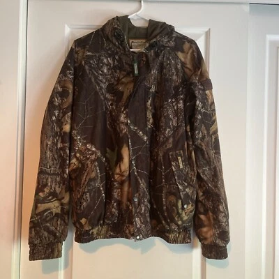 Mossy Oak Jacket Hoodie Remington Camo Hunting Outdoor Mens Size Medium - Image 1 of 4