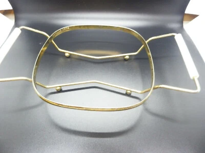 VINTAGE CORNING METAL HOLDER/TRIVET/CADDY GOLD TONE APROX 7 1/8" X 6 7/8"  - 1Qt - Image 1 of 3