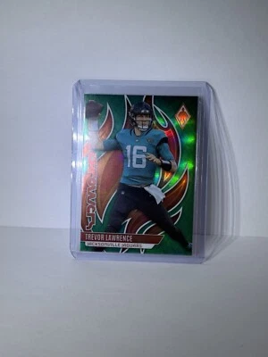2023 Panini Phoenix - Trevor Lawrence Flame Throwers Green  /25 - Image 1 of 2