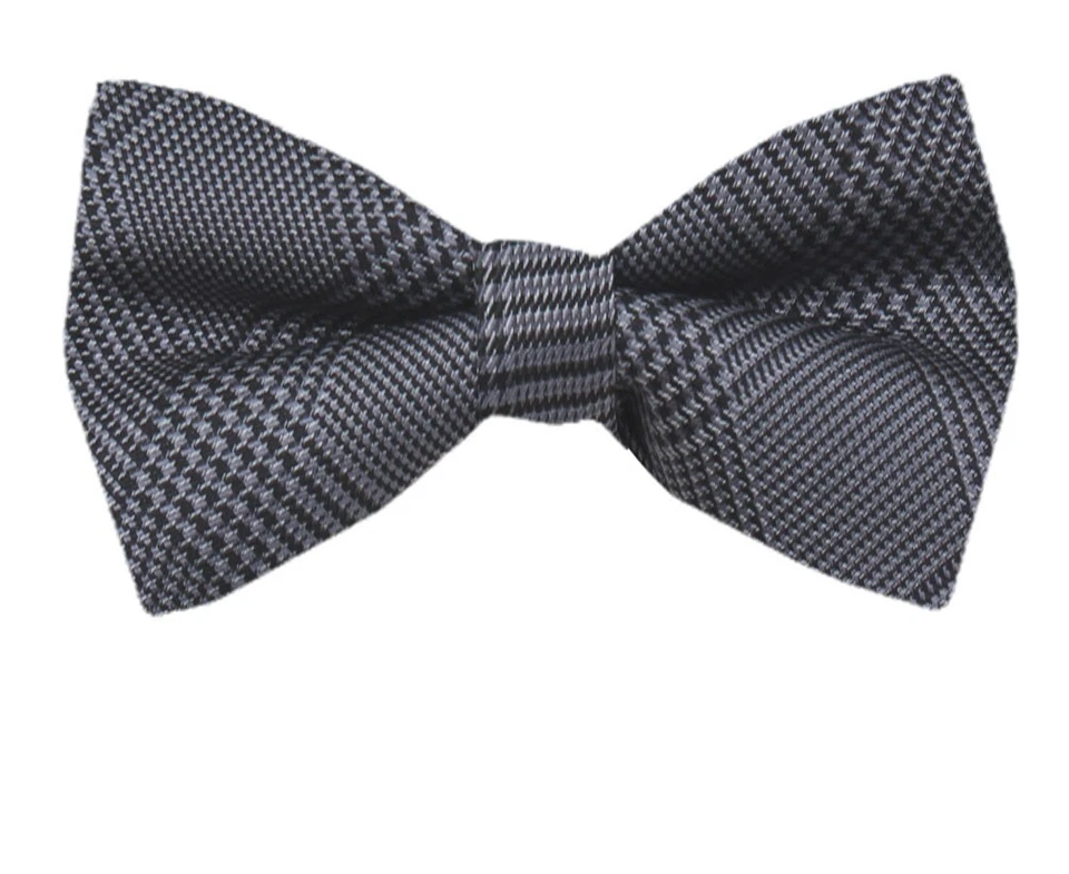 Pajarita tejida preatada de diseñador 100 % gris para niños bodas formales informales - Nueva con etiquetas Foto 1 de 1