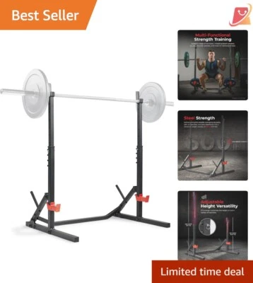 Multifunctional Steel Home Gym Equipment with Squat Stand Workout Bench - Image 1 of 4