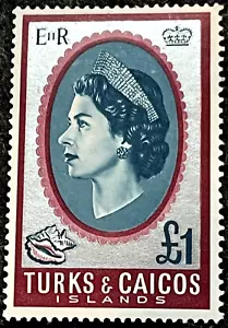 TURKS & CAICOS ISLANDS POSTAGE STAMP SG287 £1 UMM - Picture 1 of 2