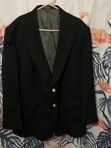 Stafford Black Blazer Sz 46S - Picture 1 of 9