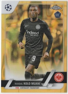 2022-23 Topps Chrome UEFA Gold Lava Refractor SSP Randal Kolo Muani RC Rookie - Picture 1 of 2