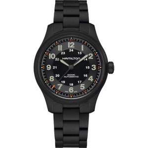 Hamilton Khaki Field Titanium Auto Men's Black Watch - H70665130